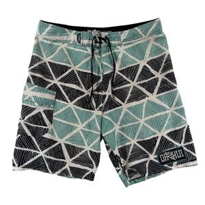 Da Hui Board Shorts Mens 36 Multicolor Geometric Surf Swim Trunks Beach